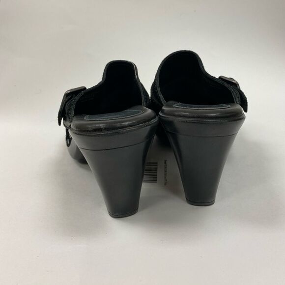 NURTURE black‎ suede becca studded mules - Picture 7 of 10